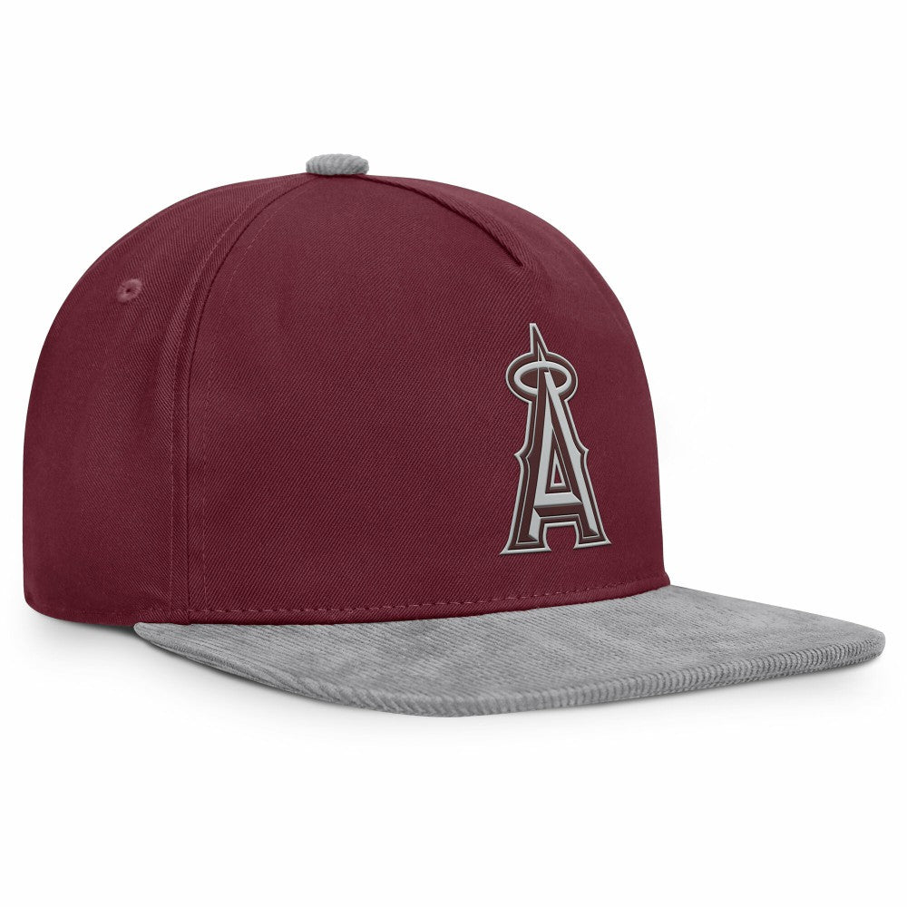 Wine Los Angeles Angels Fanatics Front Office Snapback Hat