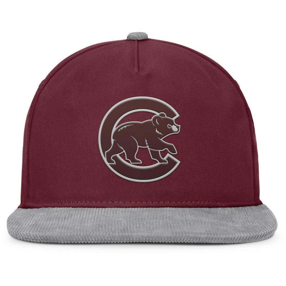 Wine Chicago Cubs Fanatics Front Office Snapback Hat