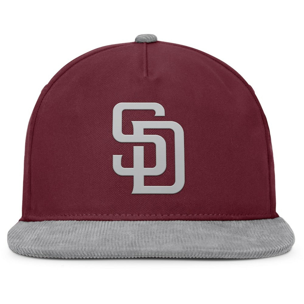 Wine San Diego Padres Fanatics Front Office Snapback Hat