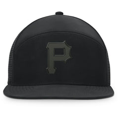 Black Pittsburgh Pirates Fanatics Horizon Snapback Hat