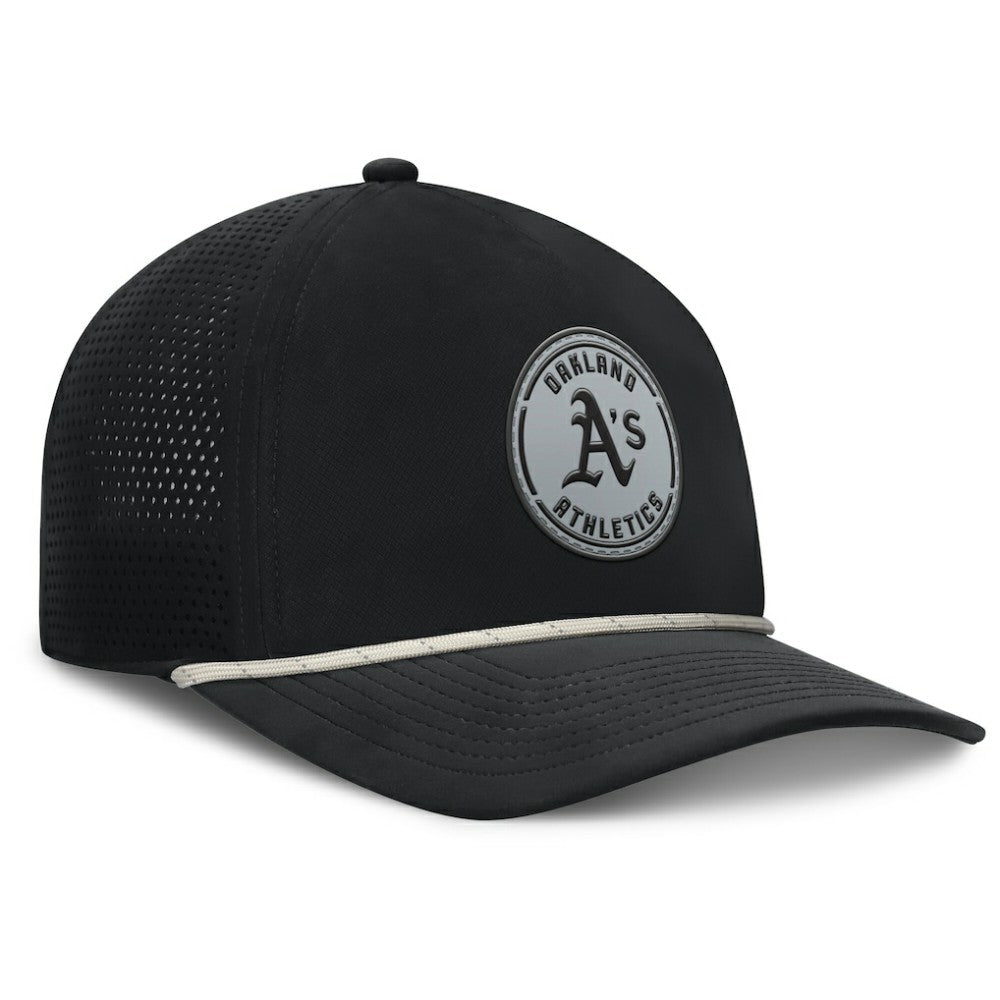 Black Oakland Athletics Fanatics Signature A-Frame Adjustable Hat