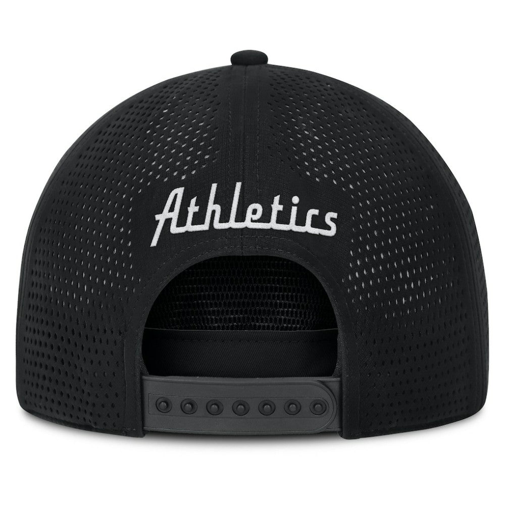 Black Oakland Athletics Fanatics Signature A-Frame Adjustable Hat
