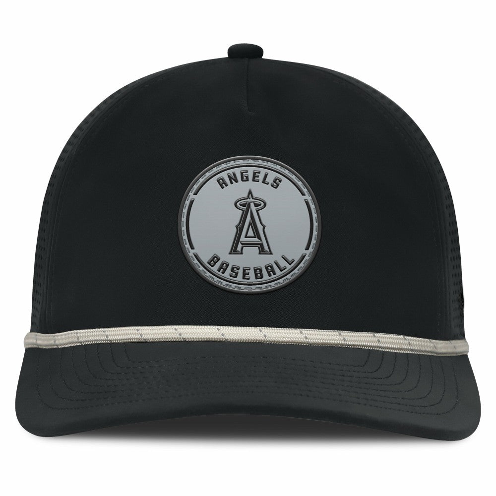 Black Los Angeles Angels Fanatics Front Office Performance A-Frame Adjustable Hat