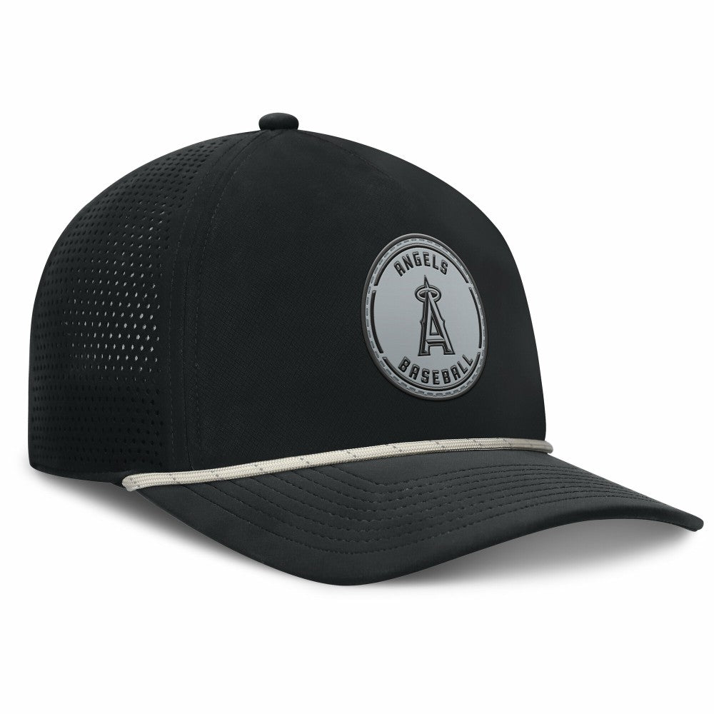 Black Los Angeles Angels Fanatics Front Office Performance A-Frame Adjustable Hat