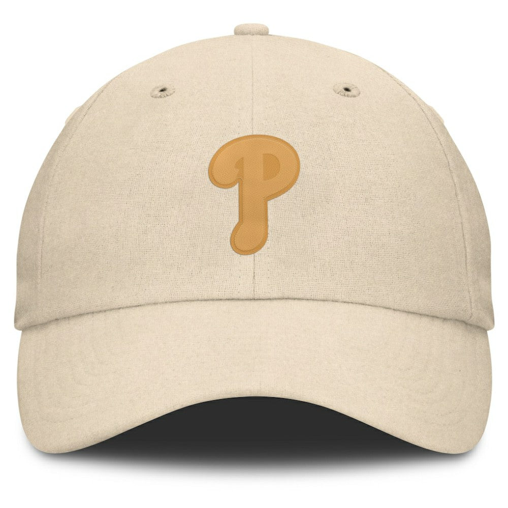 Cream Philadelphia Phillies Fanatics Front Office Leather Patch Adjustable Hat
