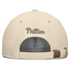 Cream Philadelphia Phillies Fanatics Front Office Leather Patch Adjustable Hat