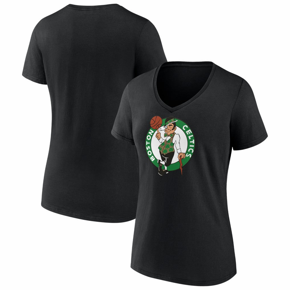 Boston Celtics Women's Primary Logo V-Neck T-Shirt