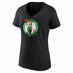 Boston Celtics Women's Primary Logo V-Neck T-Shirt