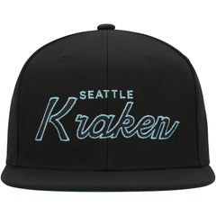 NHL Seattle Kraken Mitchell & Ness Core Team Script 2.0 Snapback Hat