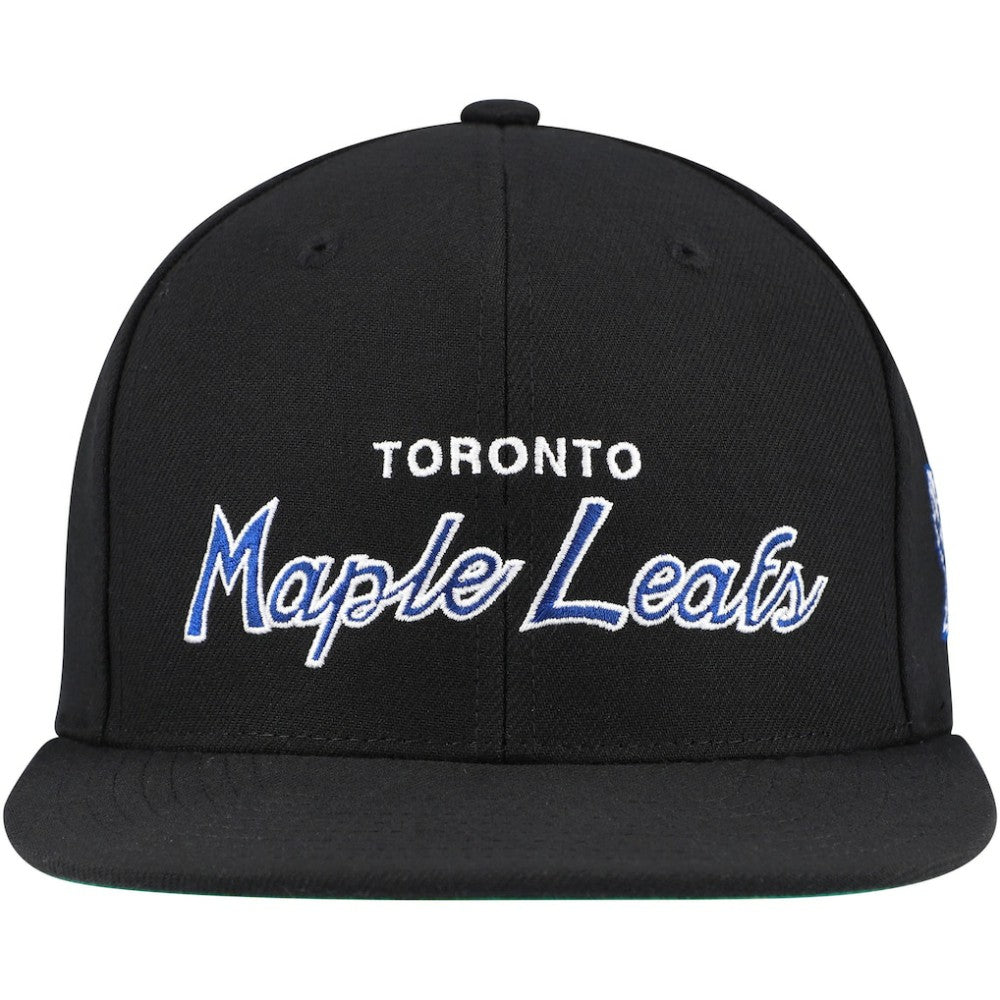 NHL Toronto Maple Leafs Mitchell & Ness Core Team Script 2.0 Snapback Hat