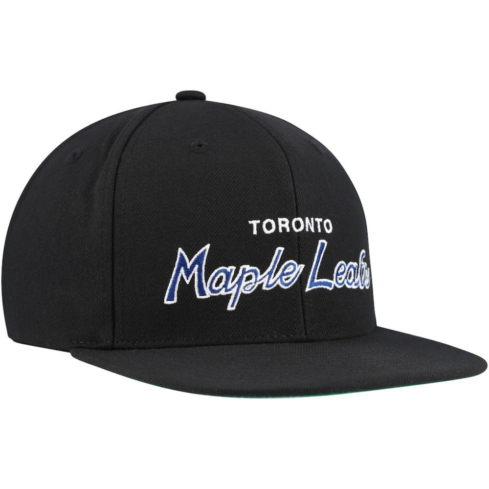 NHL Toronto Maple Leafs Mitchell & Ness Core Team Script 2.0 Snapback Hat
