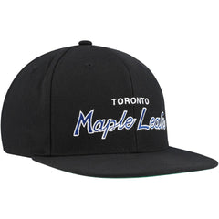 NHL Toronto Maple Leafs Mitchell & Ness Core Team Script 2.0 Snapback Hat