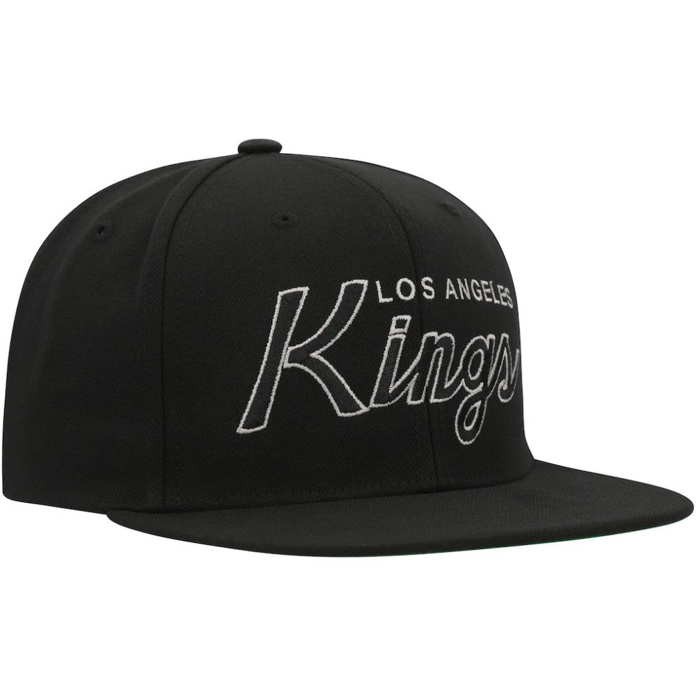 NHL Los Angeles Kings Mitchell & Ness Core Team Script 2.0 Snapback Hat