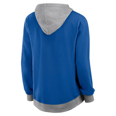 Royal Los Angeles Dodgers Fanatics Women's Hit It French Terry Full-Zip Hoodie