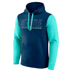 NHL Seattle Kraken Logo Athletic Deliver Fleece Pullover Hoodie