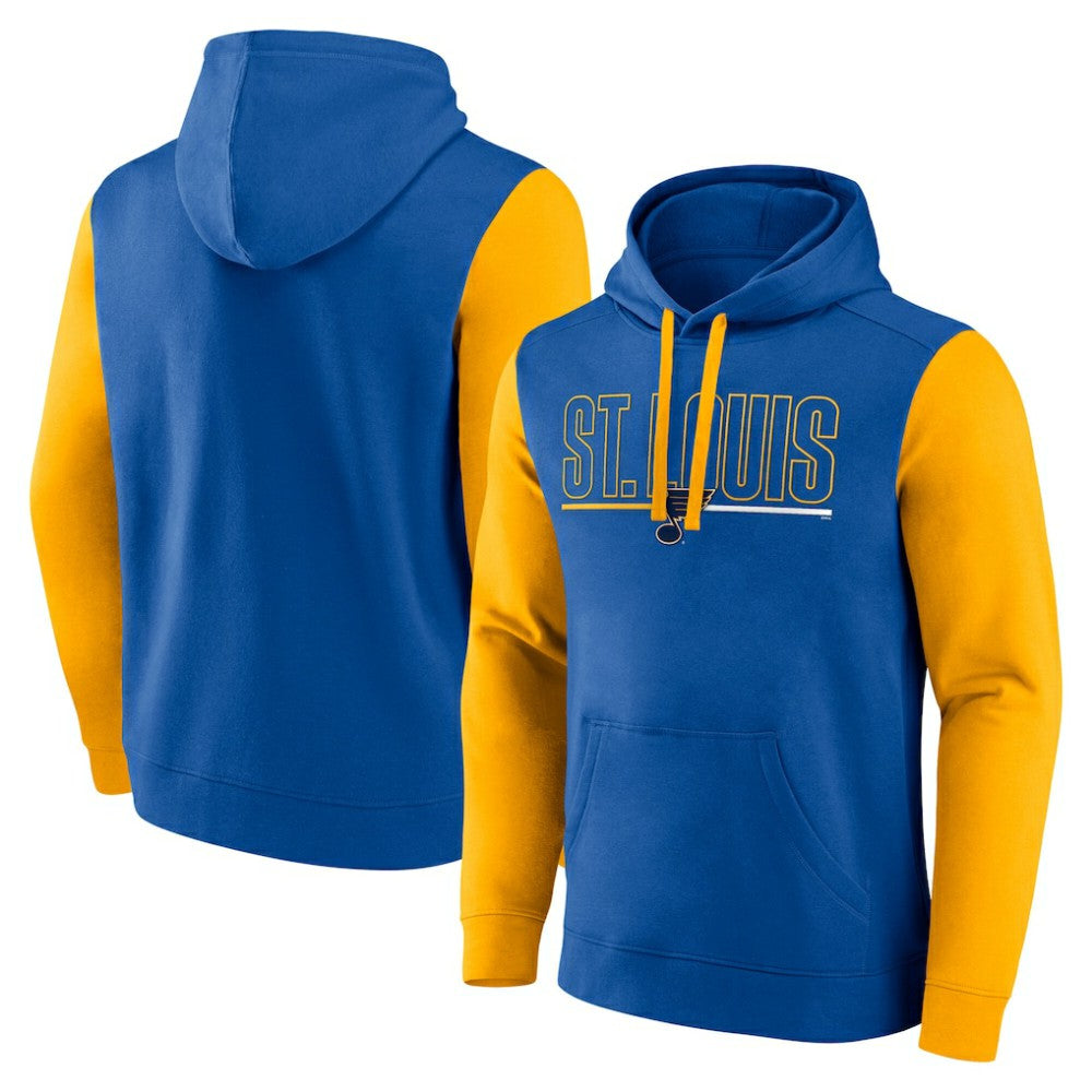NHL St. Louis Blues Logo Athletic Deliver Fleece Pullover Hoodie