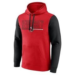 NHL New Jersey Devils Logo Athletic Deliver Fleece Pullover Hoodie