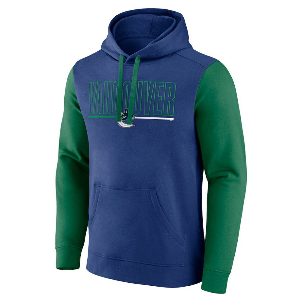 NHL Vancouver Canucks Logo Athletic Deliver Fleece Pullover Hoodie
