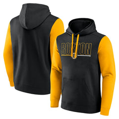 NHL Boston Bruins Logo Athletic Deliver Fleece Pullover Hoodie