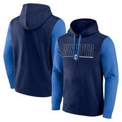 NHL Winnipeg Jets Logo Athletic Deliver Fleece Pullover Hoodie