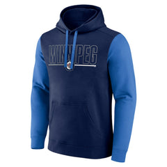 NHL Winnipeg Jets Logo Athletic Deliver Fleece Pullover Hoodie