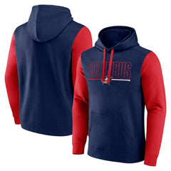 NHL Columbus Blue Jackets Logo Athletic Deliver Fleece Pullover Hoodie
