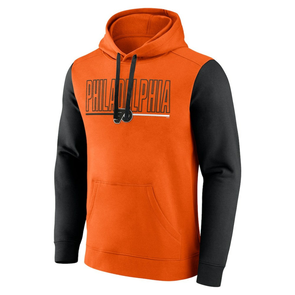 NHL Philadelphia Flyers Logo Athletic Deliver Fleece Pullover Hoodie
