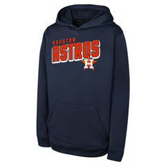 Navy Houston Astros Youth Cyber Punk Pullover Hoodie