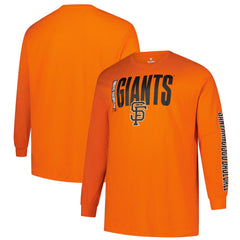 Orange San Francisco Giants Profile Big & Tall Two-Hit Long Sleeve T-Shirt