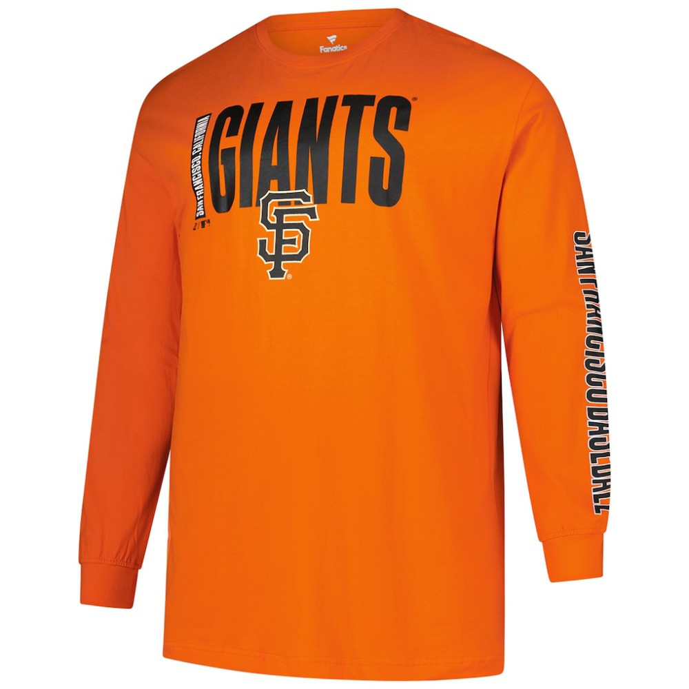 Orange San Francisco Giants Profile Big & Tall Two-Hit Long Sleeve T-Shirt