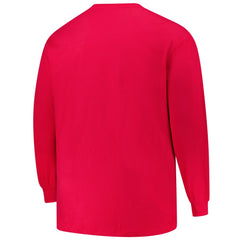 Red Minnesota Twins Profile Big & Tall Two-Hit Long Sleeve T-Shirt