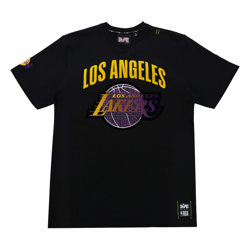 Los Angeles Lakers NBA x Two Hype Unisex Culture & Hoops T-Shirt - Black discount