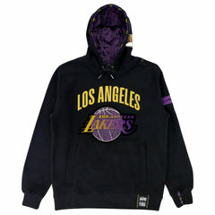 Los Angeles Lakers NBA x Two Hype Unisex Culture & Hoops Heavyweight Pullover Hoodie - Black discount