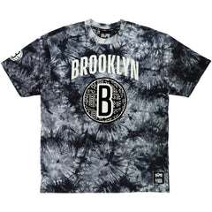 Brooklyn Nets NBA x Two Hype Unisex Culture & Hoops Tie-Dye T-Shirt - Black for sale