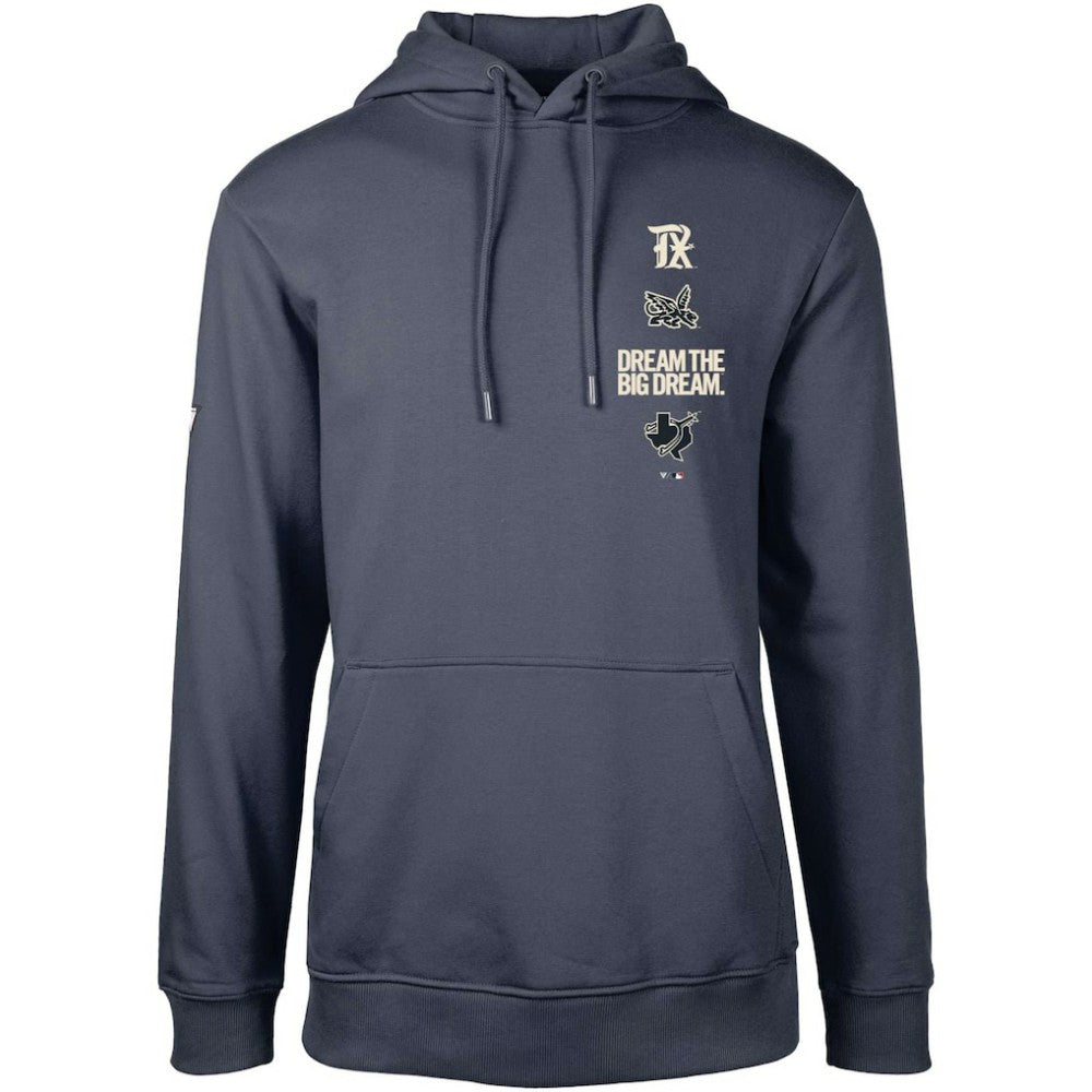 Navy Texas Rangers Levelwear City Connect Podium Baseline Pullover Hoodie