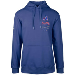 Royal Atlanta Braves Levelwear City Connect Podium Baseline Pullover Hoodie