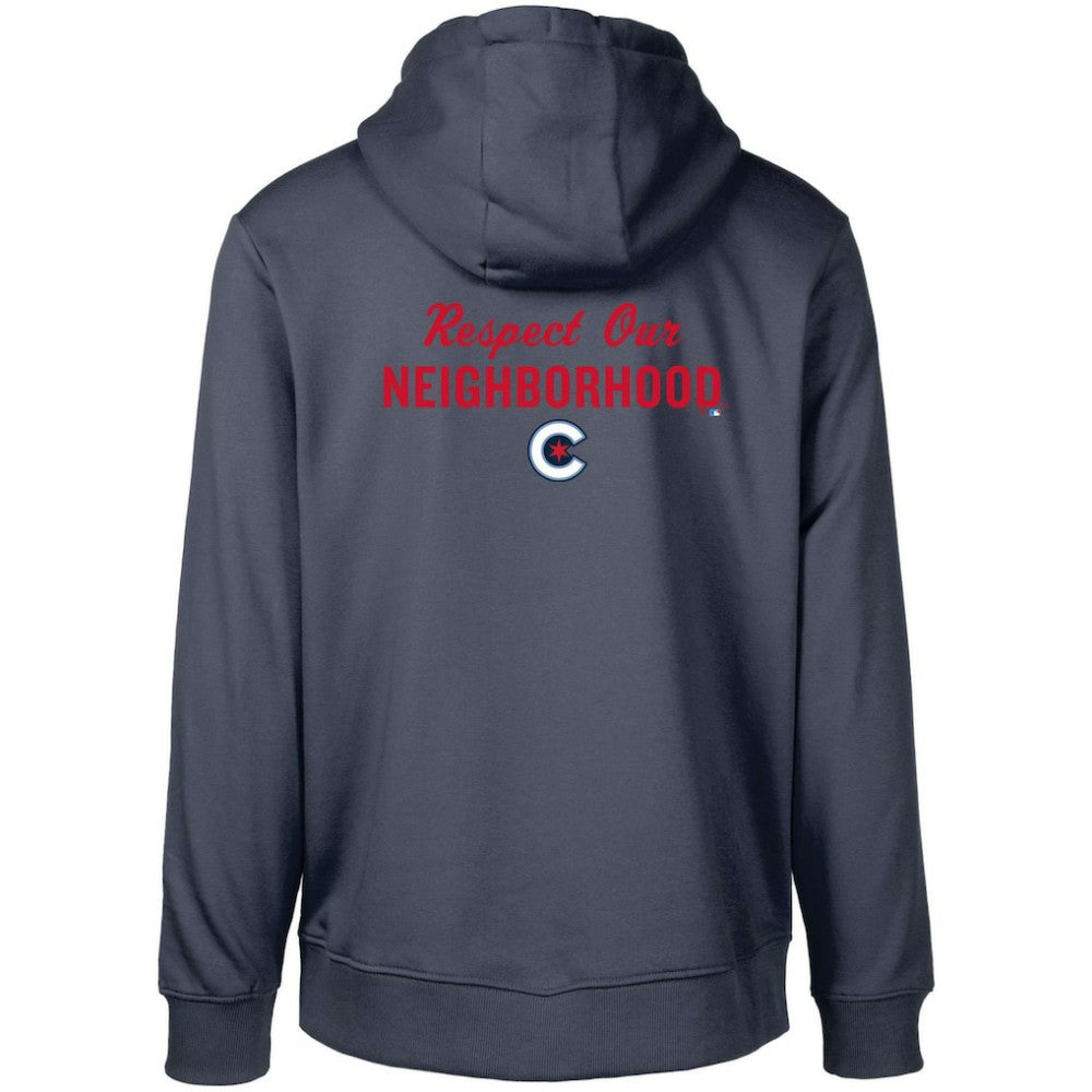 Navy Chicago Cubs Levelwear City Connect Podium Core 2.0 Pullover Hoodie