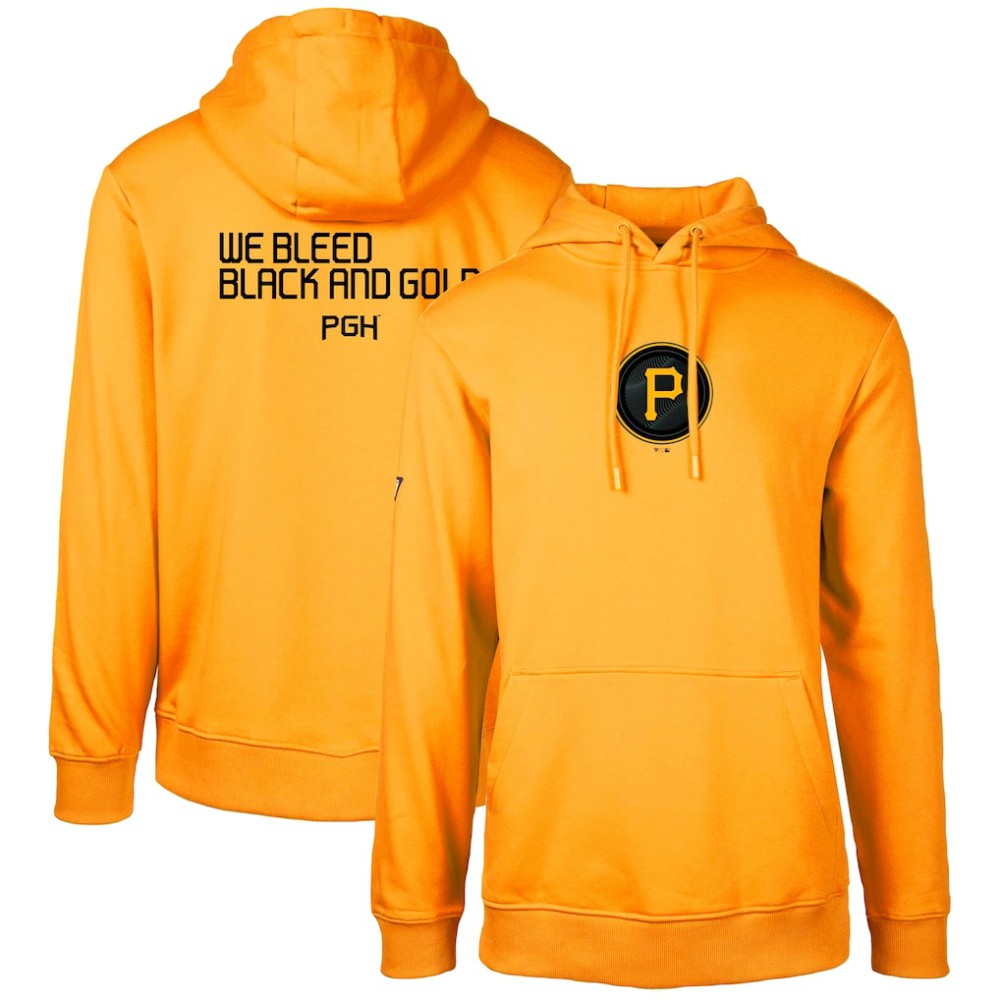 Gold Pittsburgh Pirates Levelwear City Connect Podium Core 2.0 Pullover Hoodie