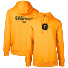 Gold Pittsburgh Pirates Levelwear City Connect Podium Core 2.0 Pullover Hoodie