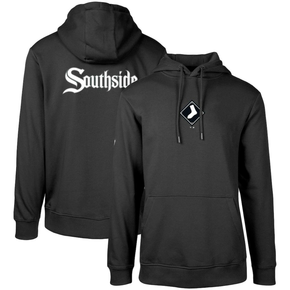 Black Chicago White Sox Levelwear City Connect Podium Core 2.0 Pullover Hoodie