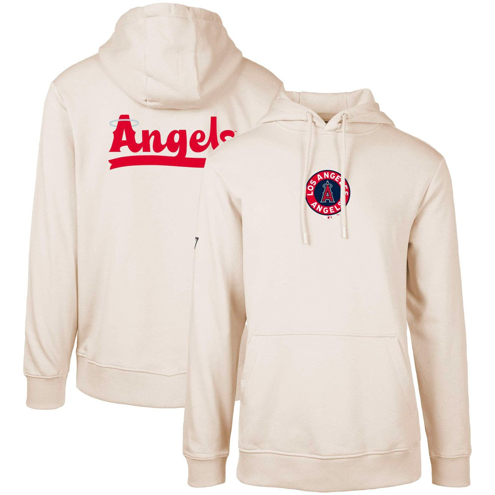 Khaki Los Angeles Angels Levelwear City Connect Podium Core 2.0 Pullover Hoodie