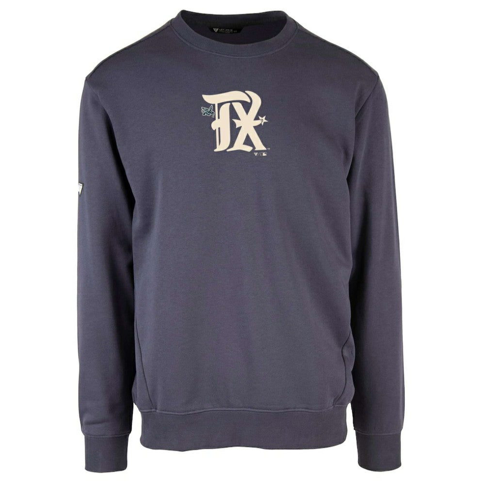 Navy Texas Rangers Levelwear City Connect Zane Core Logo Pullover Sweatshirt