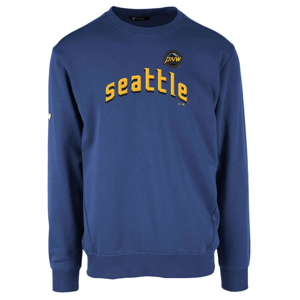 Royal Seattle Mariners Levelwear City Connect Zane Core Logo Pullover Sweatshirt