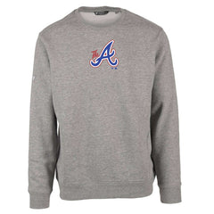 Gray Atlanta Braves Levelwear City Connect Zane Core Logo Pullover Sweatshirt