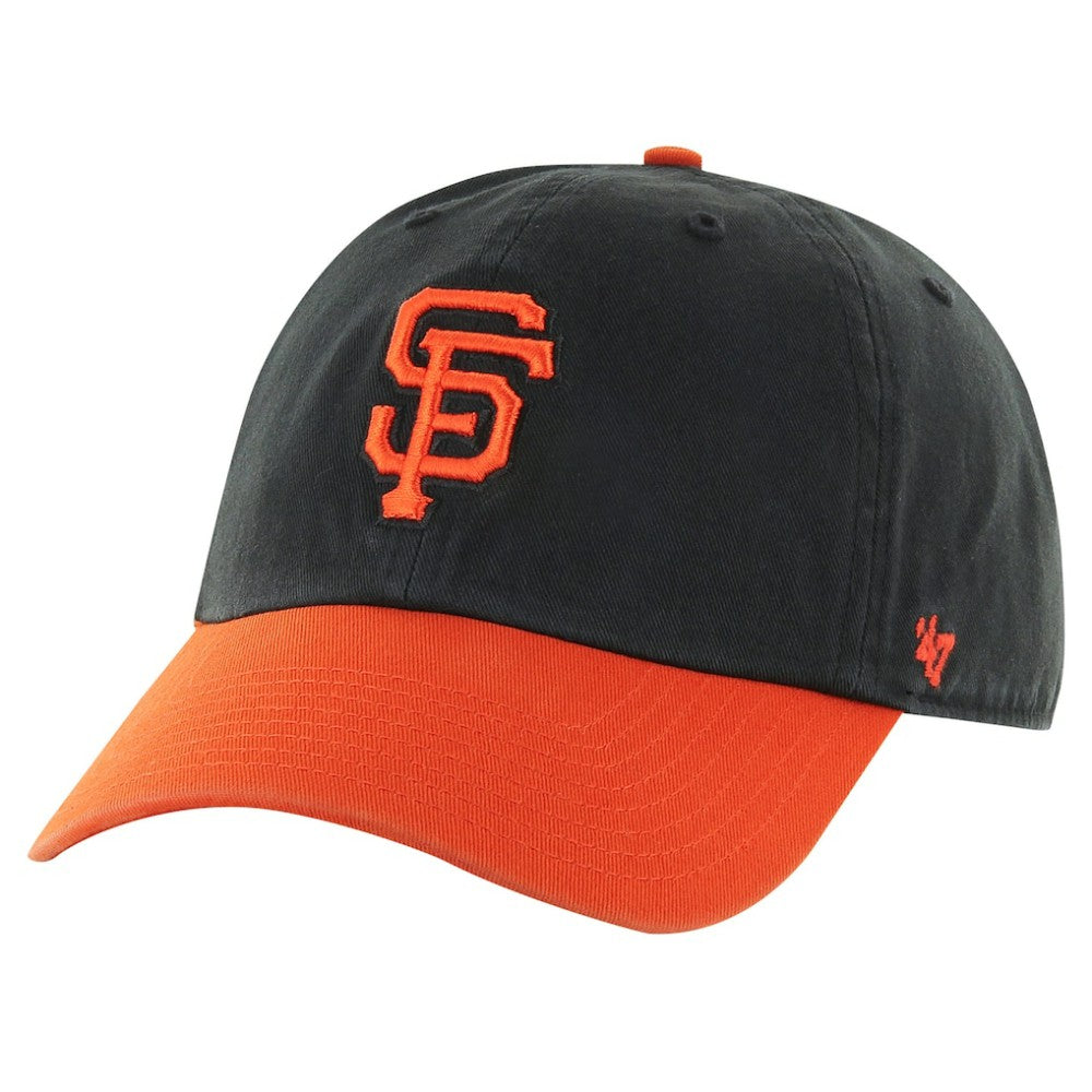 Black/Orange San Francisco Giants '47 Clean Up Adjustable Hat