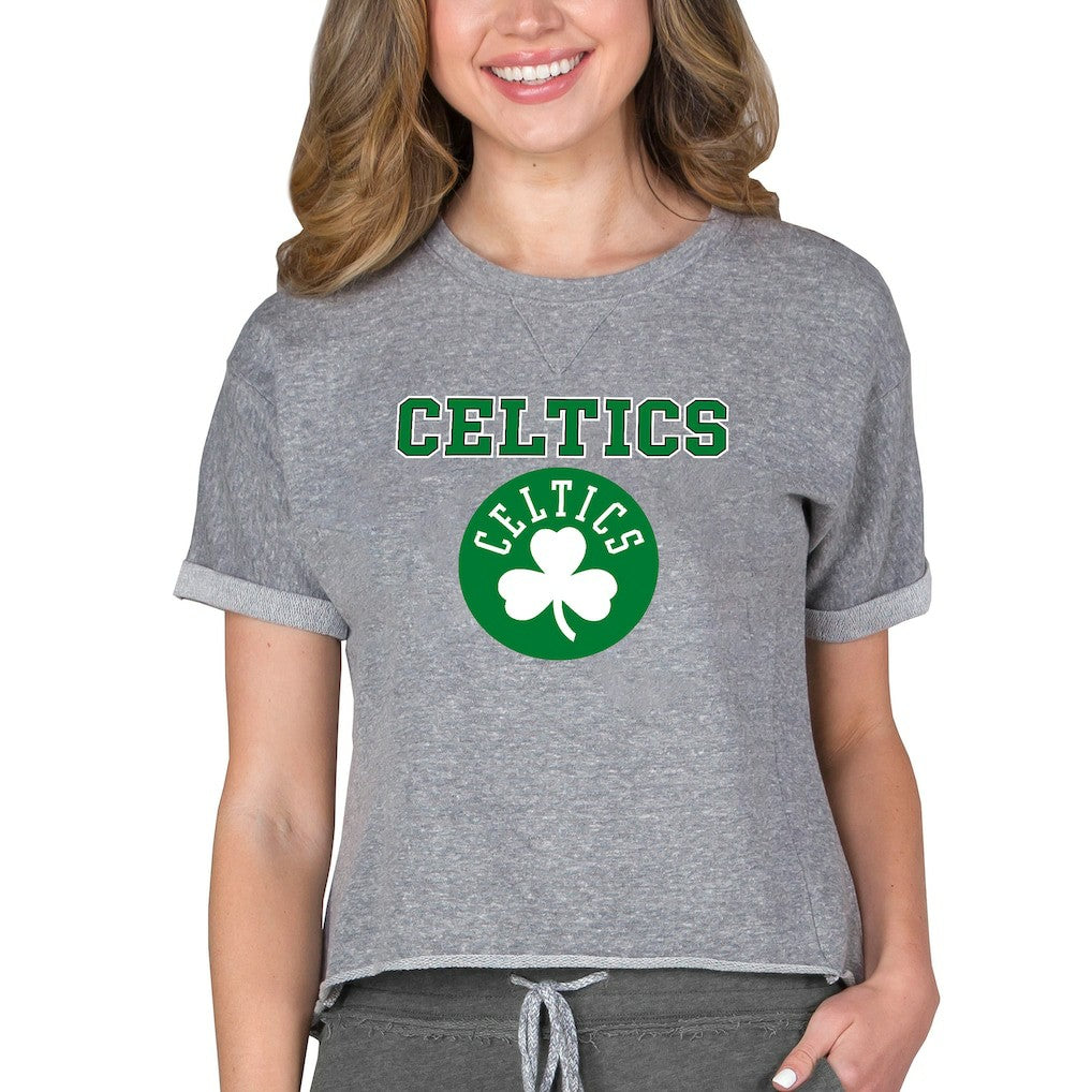 Boston Celtics Concepts Sport NBA Women's Concepts Mainstream Terry SS Top