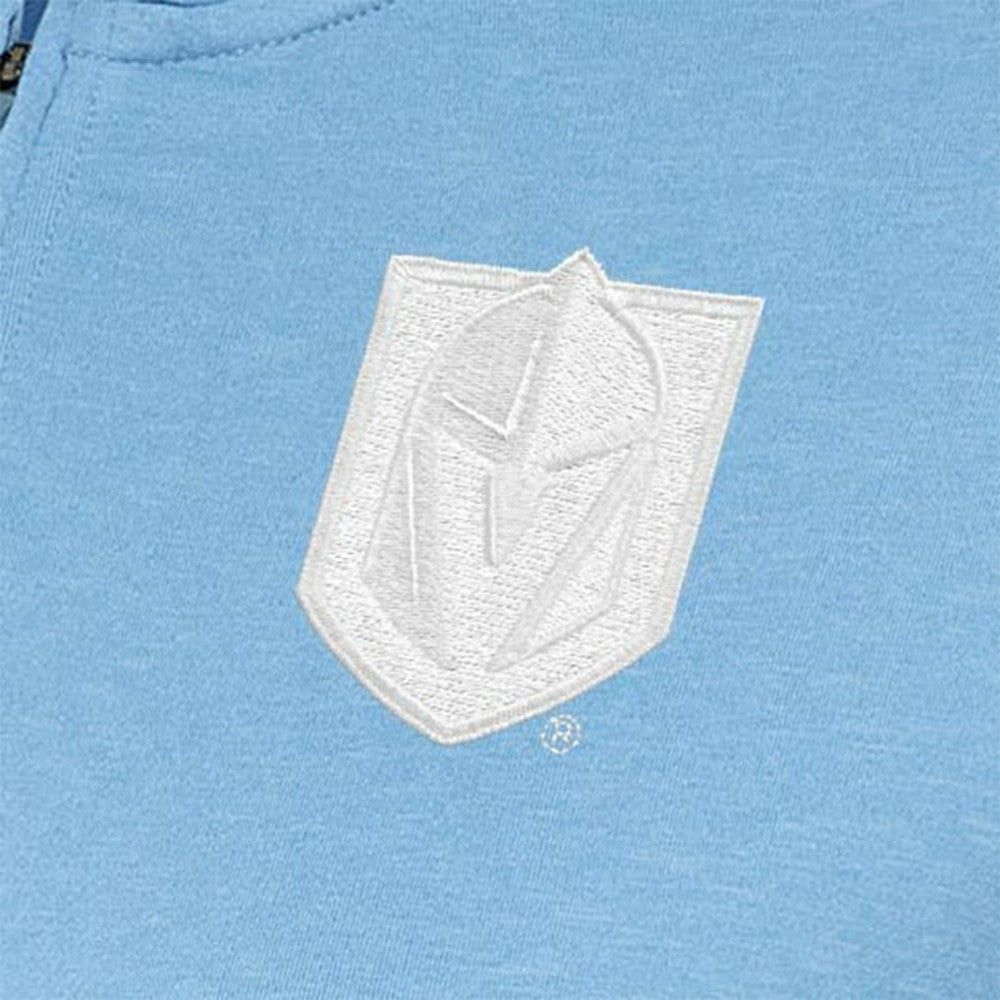NHL Vegas Golden Knights Antigua Women's White Logo Mentor Quarter-Zip Jacket