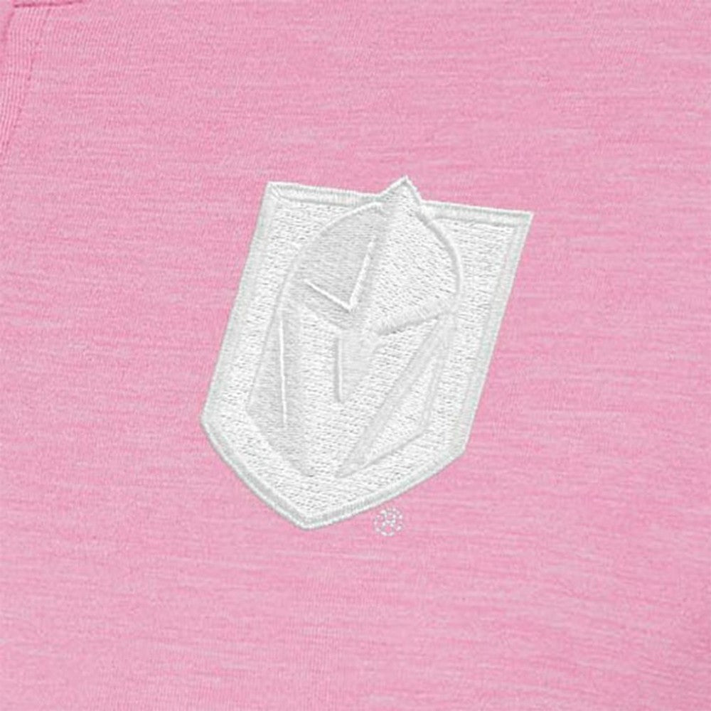 NHL Vegas Golden Knights Antigua Women's White Logo Mentor Quarter-Zip Jacket