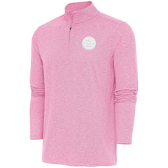 NHL Boston Bruins Antigua White Logo Hunk Quarter-Zip Pullover