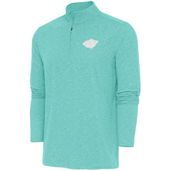 NHL Minnesota Wild Antigua White Logo Hunk Quarter-Zip Pullover